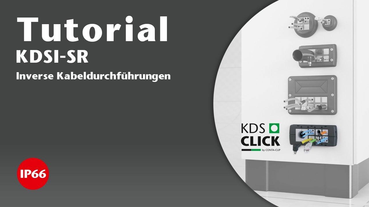Tutorial: Montage inverse Kabeldurchf&uuml;hrung KDSI-SR Inklusive &auml;u&szlig;erer Verriegelung KDSI-AVR