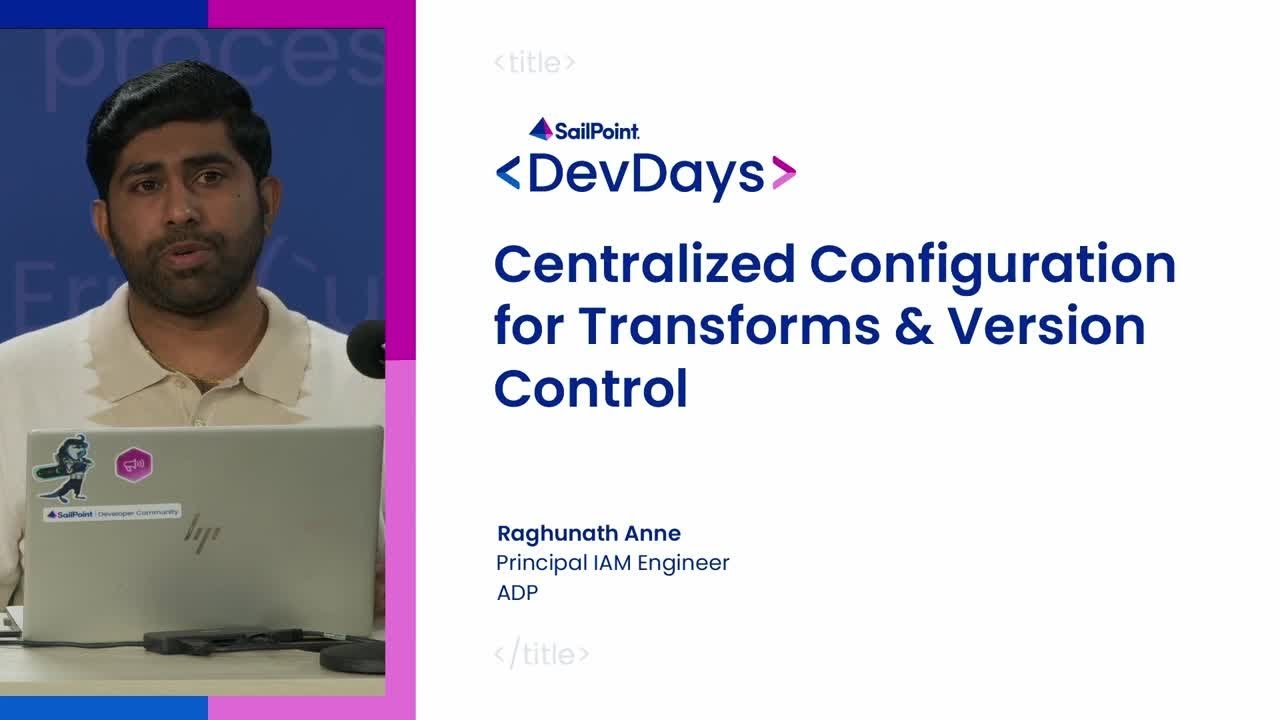 Centralized configuration for transforms and version control