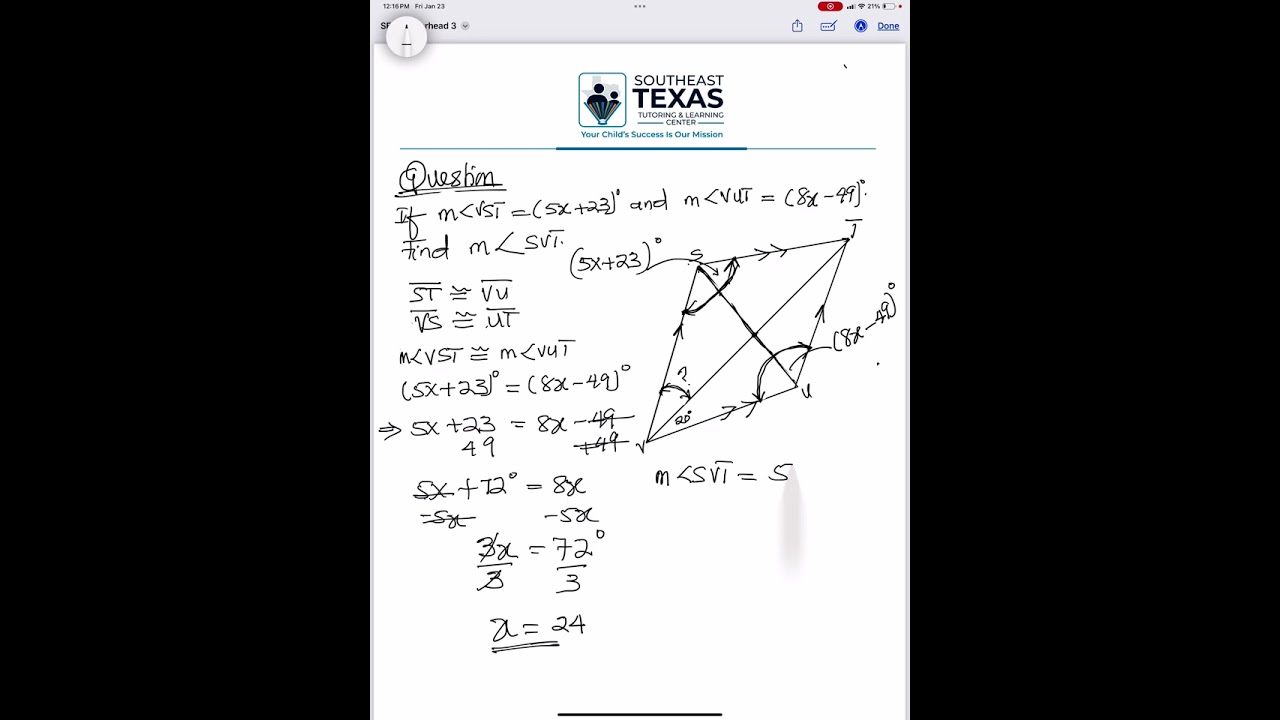 GEOMETRY - POLYGONS & QUADRILATERAL Solving Problems 