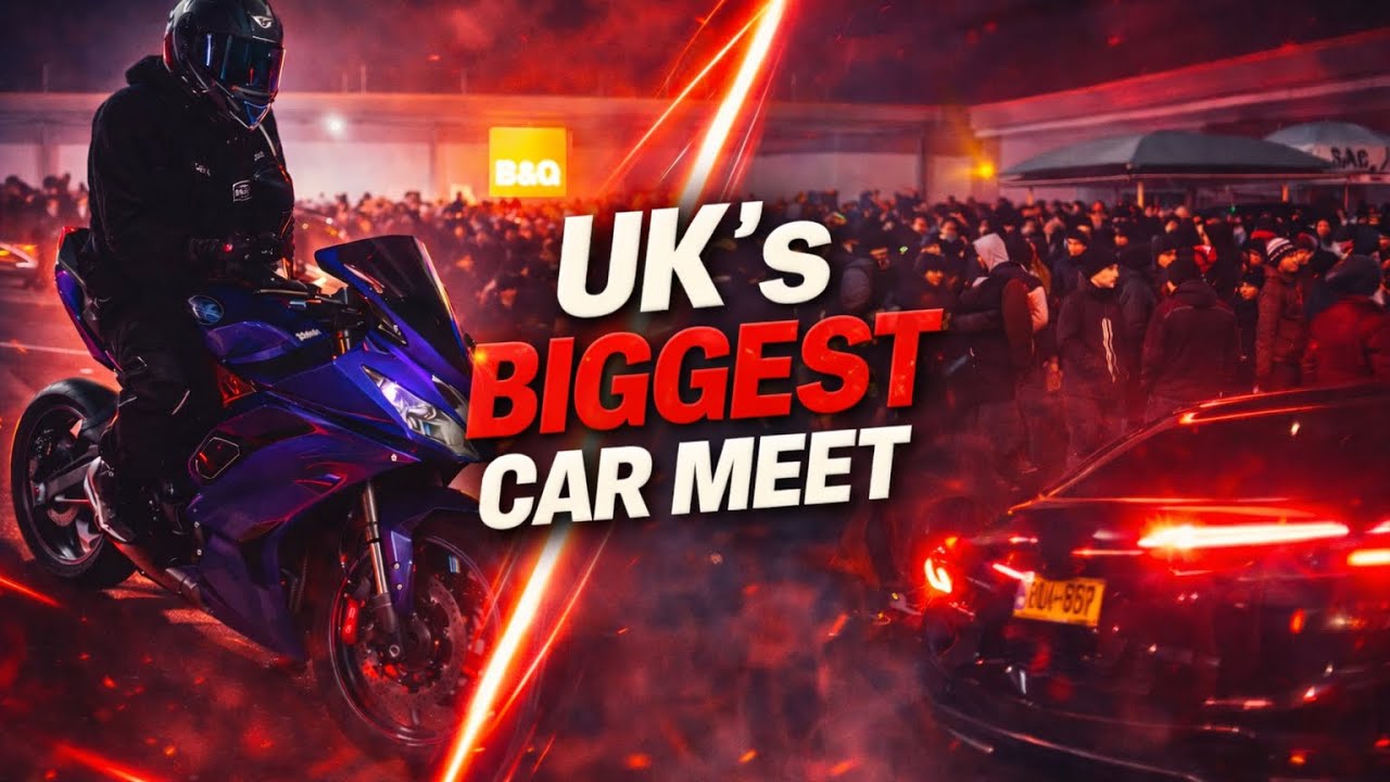 I WENT TO UK’S BIGGEST CAR MEET | CAR CAUGHT ON FIRE🔥