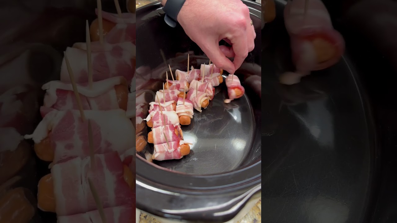 Lil Smokies, завернутые в бекон #завернутыевбекон #закуски