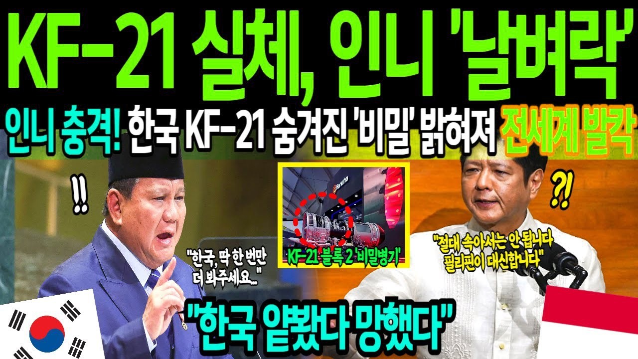 [해외감동사연] &ldquo;한국이 만만해?&rdquo; 한국이 감추던 KF-21 비밀 기술에 인도네시아 피눈물 흘리는 이유