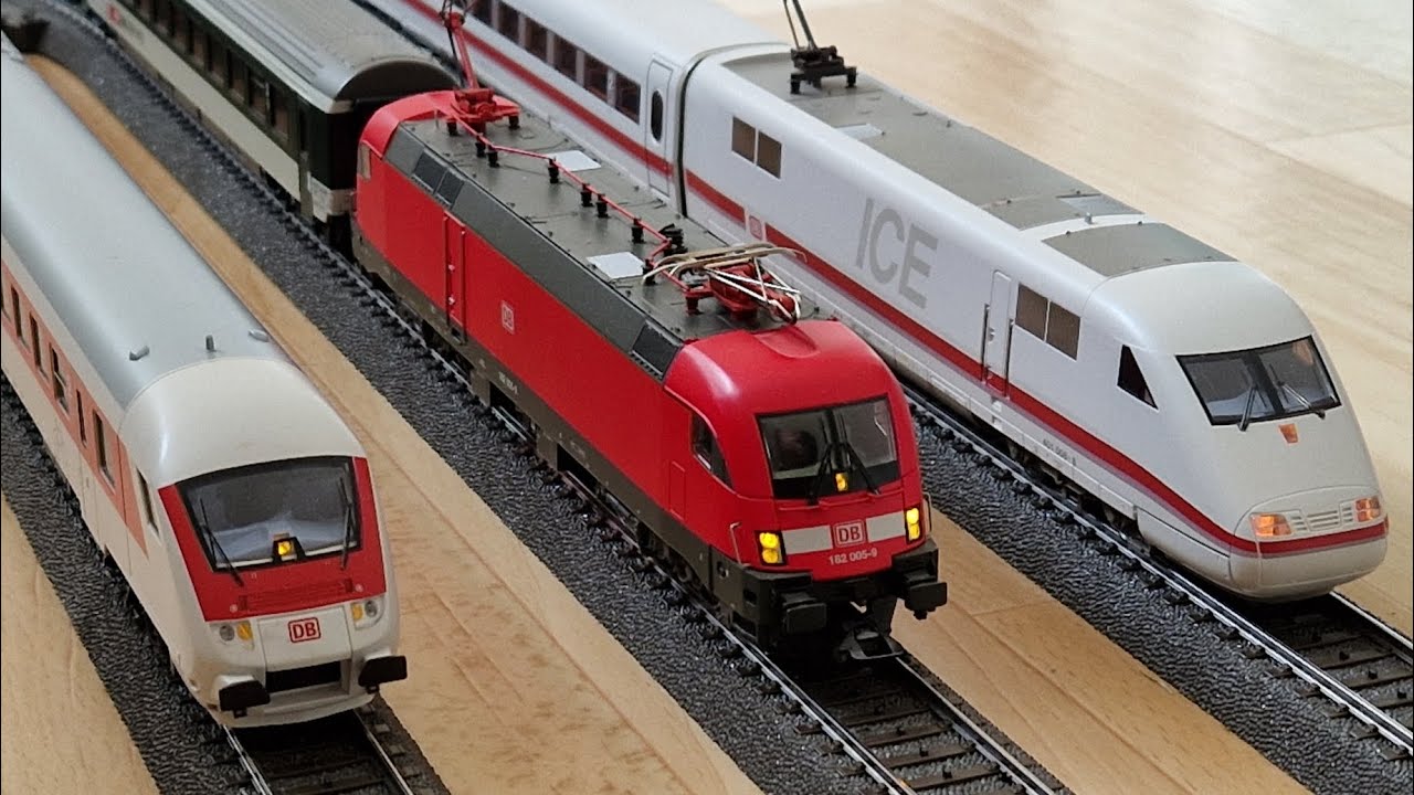 Drei legendäre Loks auf Märklin H0! ICE 1, Baureihe 128 & Baureihe 182 im Detail ! 