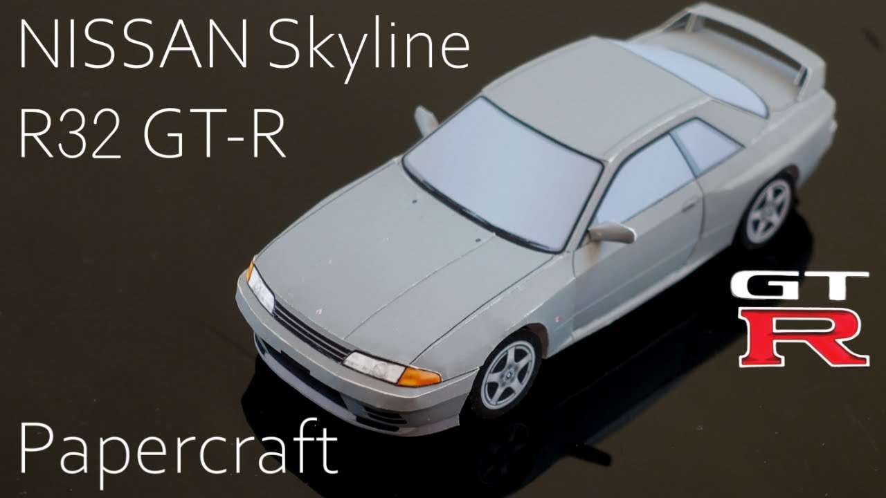 【Papercraft】How to make NISSAN Skyline R32 GT-R 1/30 scale paper model