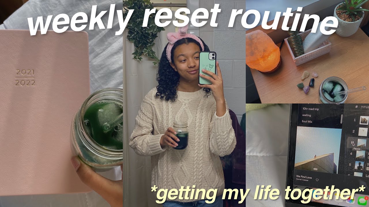 my weekly college reset routine! ♡ getting organized, deep cleaning and more!