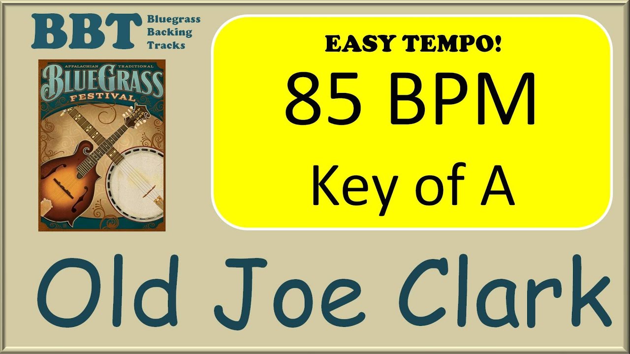 Old Joe Clark  - bluegrass backing track 85