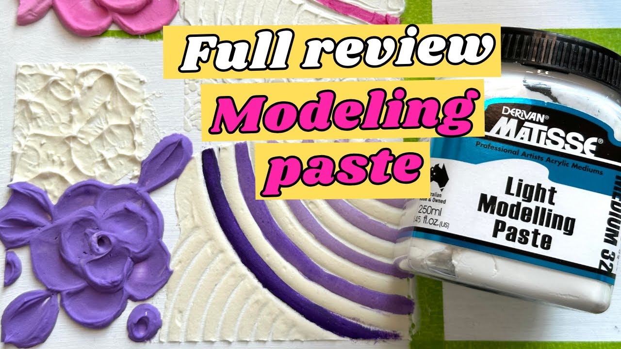 Modeling paste for textured art | Matisse modeling paste | textured art paste