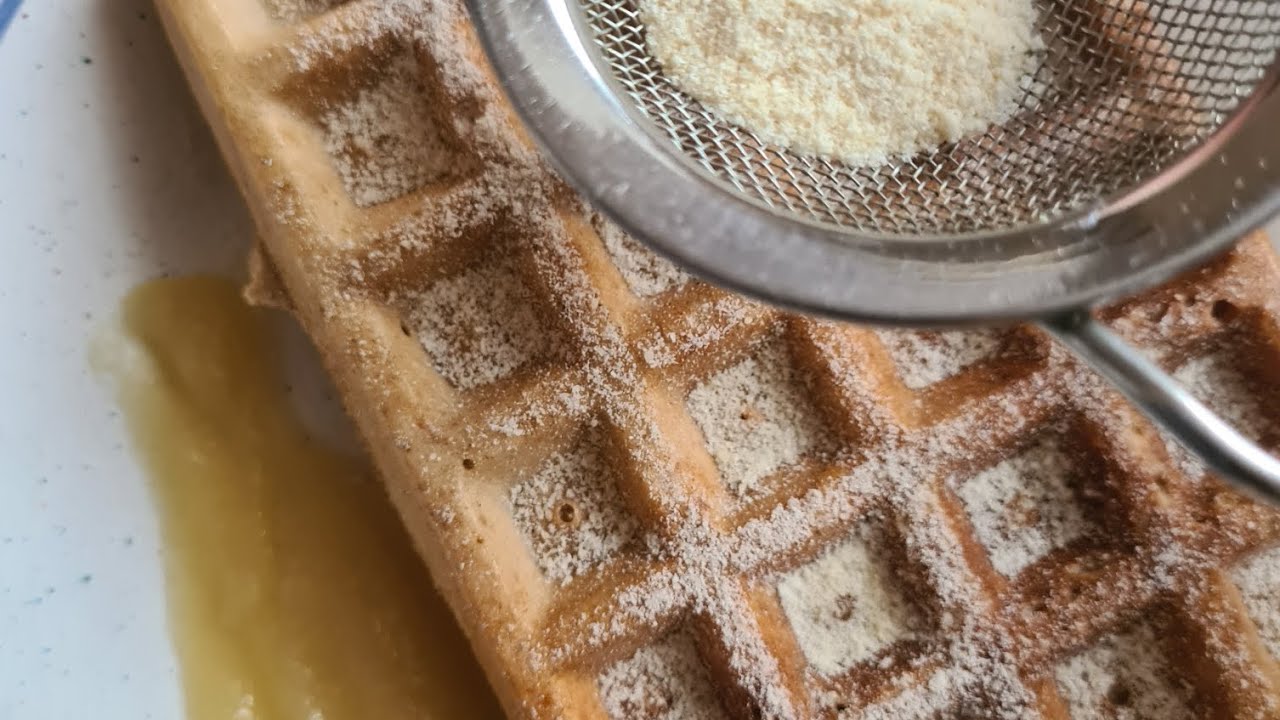 Knusprige Waffeln: glutenfrei, fettfrei, vegan
