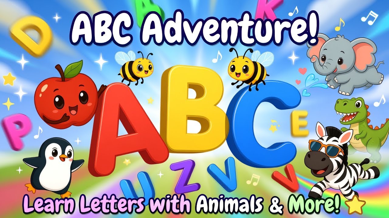 Do You Want Some Fun with the English Alphabet? 🎉 Learn A to Z | Fun ABC Video for Kids 🅰️🅱️