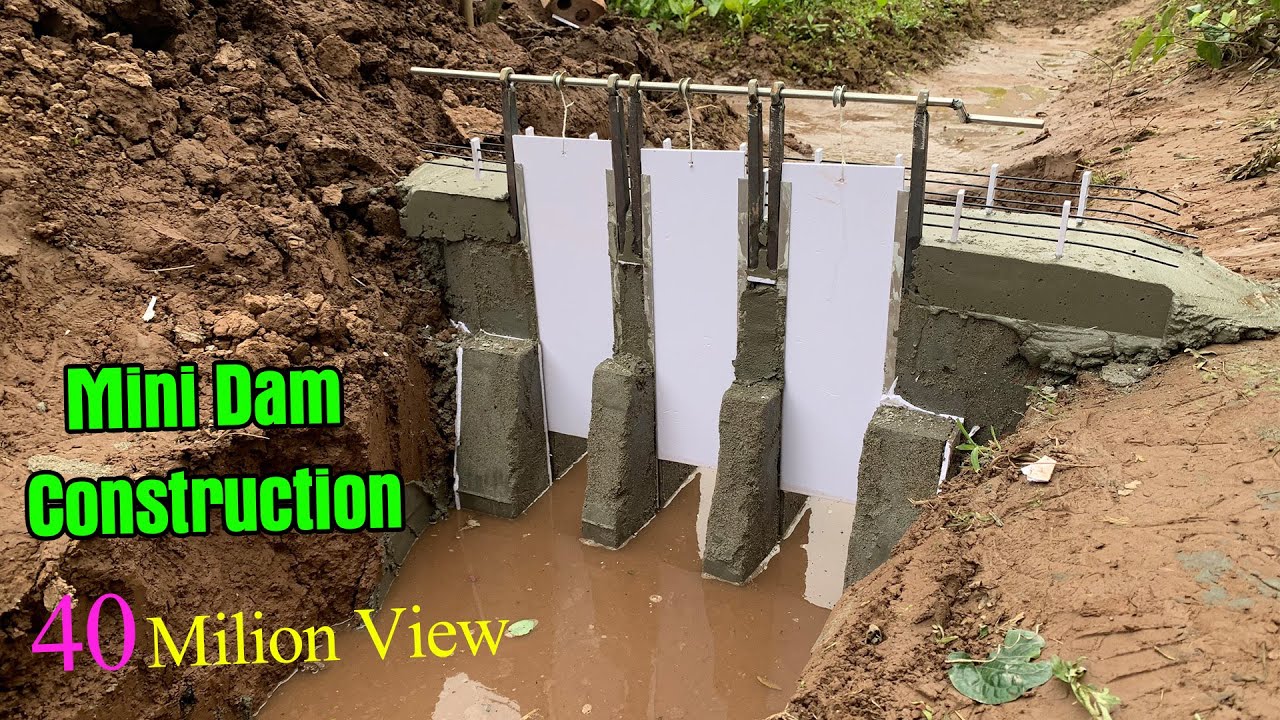 mini dam construction from cement