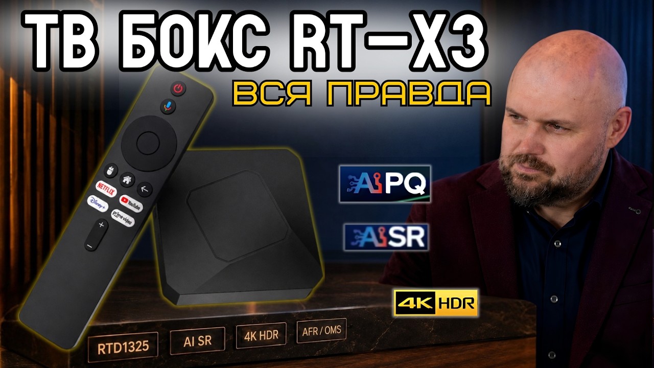 ТВ БОКС RT-X3 - ЗНАКОМОЕ ЖЕЛЕЗО ПОД ДРУГИМ ИМЕНЕМ? ПОЛНЫЙ ТЕСТ REALTEK RTD1325, 4K HDR, AI SR И AFR