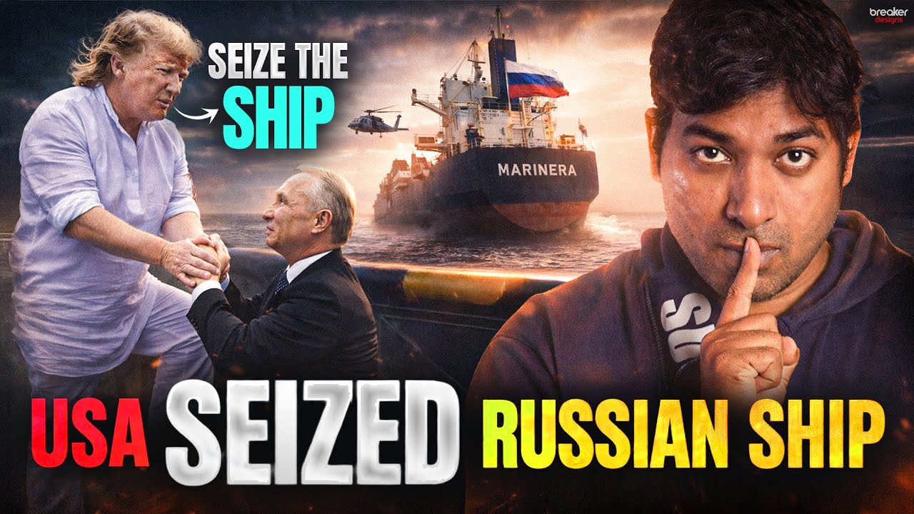 🚨Breaking US Navy SEIZED Russian Ship! 😱 | High Tension in Atlantic Ocean Explained | VR Raja