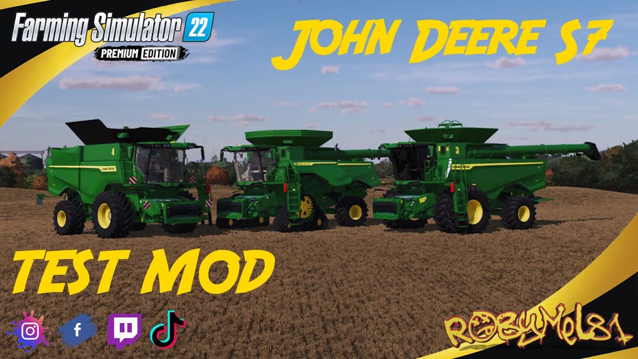 John Deere S7 ➤ TEST MOD (Console/Pc) ➤ FS22