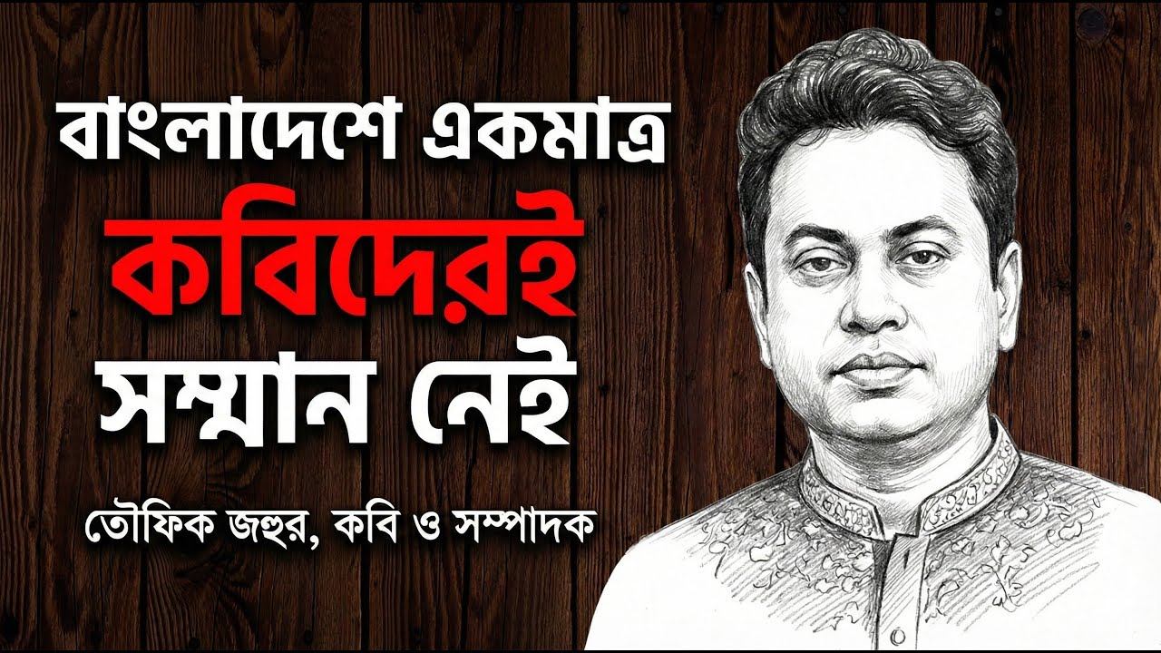 বাংলাদেশে একমাত্র কবিদের সম্মান নেই ।। তৌফিক জহুর @Sombhabona-সম্ভাবনা