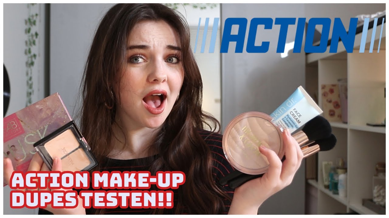 € 25,= AAN ACTION MAKE-UP DUPES TESTEN!! – WERKT HET?! - BIBI