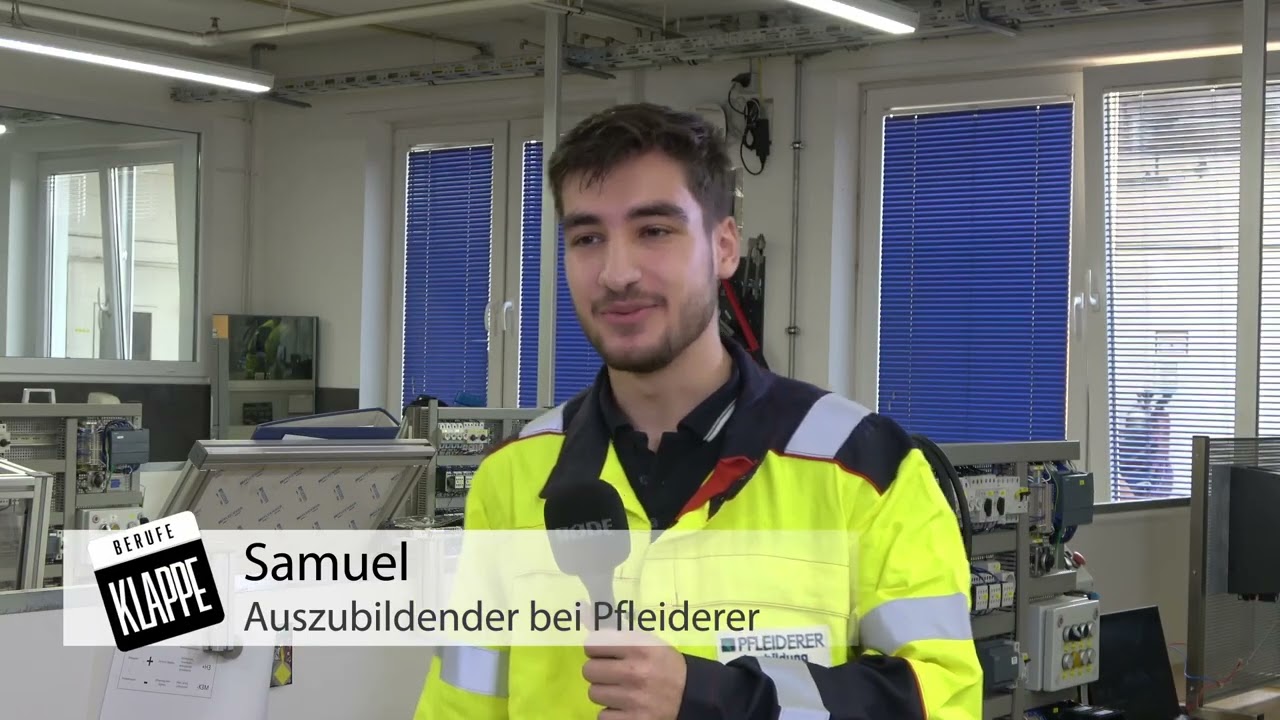 Berufeklappe – Elektroniker:in bei Pfleiderer