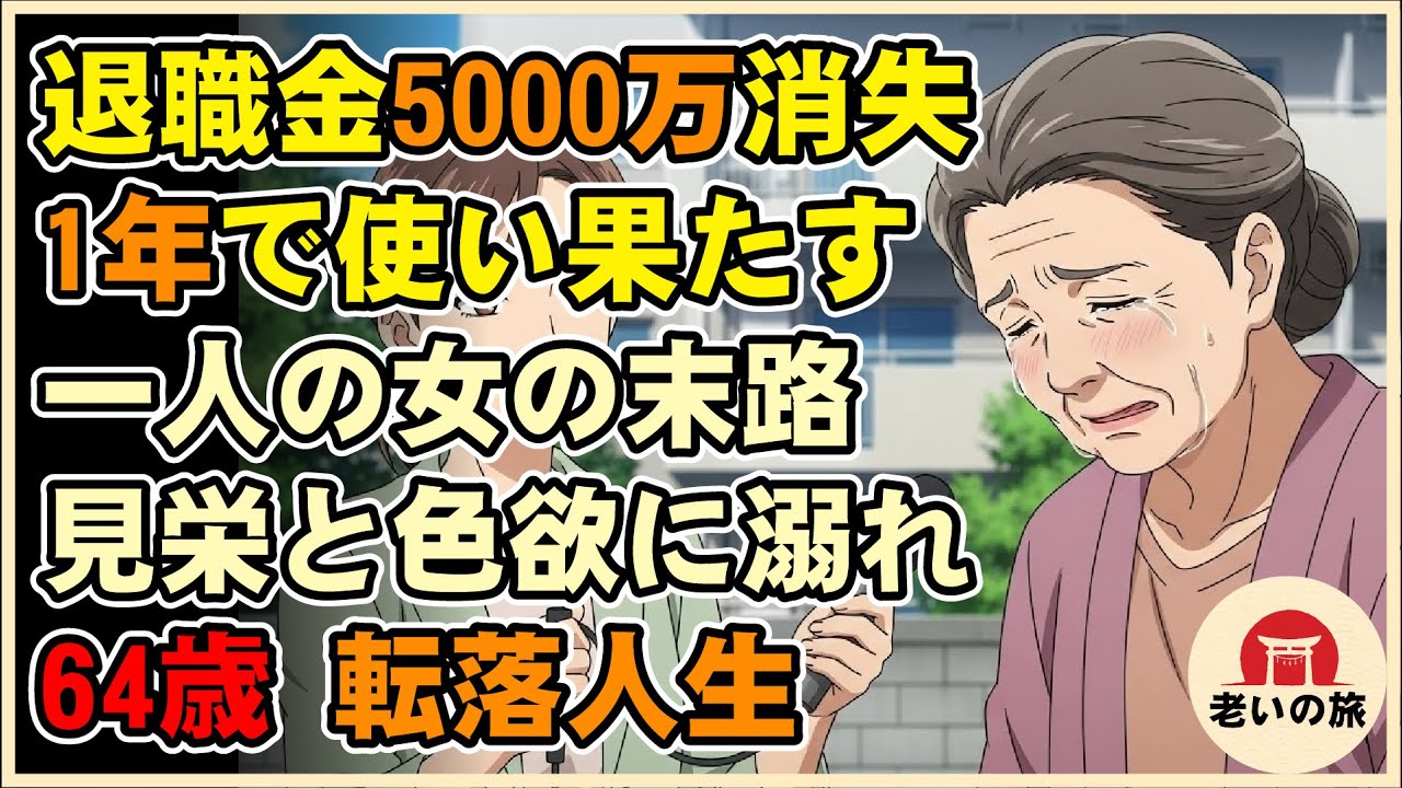 【漫画】退職金5000万を1年で溶かした元看護師長の末路…見栄と色欲に溺れた64歳の転落人生【シニアライフ】【60代以上の方へ】
