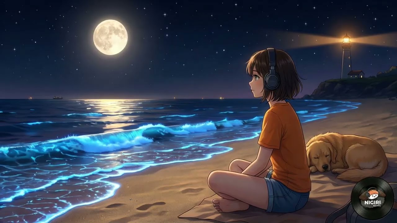 NIGIRI | 1 Hour Vocal Lofi Hip Hop 🌊 Blue Tears & Midnight solo party | 1小時人聲 Lofi：藍眼淚下的深夜一人派對