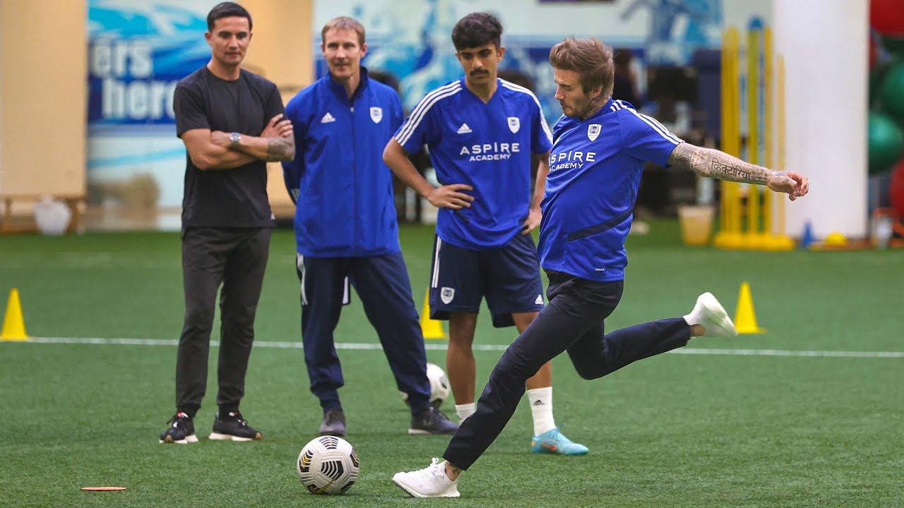 🏴󠁧󠁢󠁥󠁮󠁧󠁿⚽️ David Beckham impressed by Aspire Academy | ديفيد بيكهام في اكاديمية اسباير