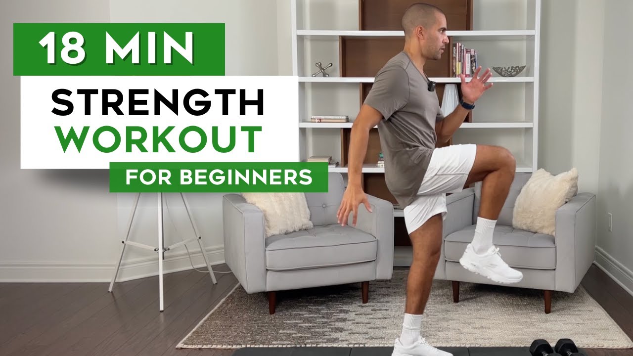 18-MINUTE BEGINNER WORKOUT //  DUMBBELLS - LOW IMPACT - JOINT FRIENDLY - MODIFICATIONS