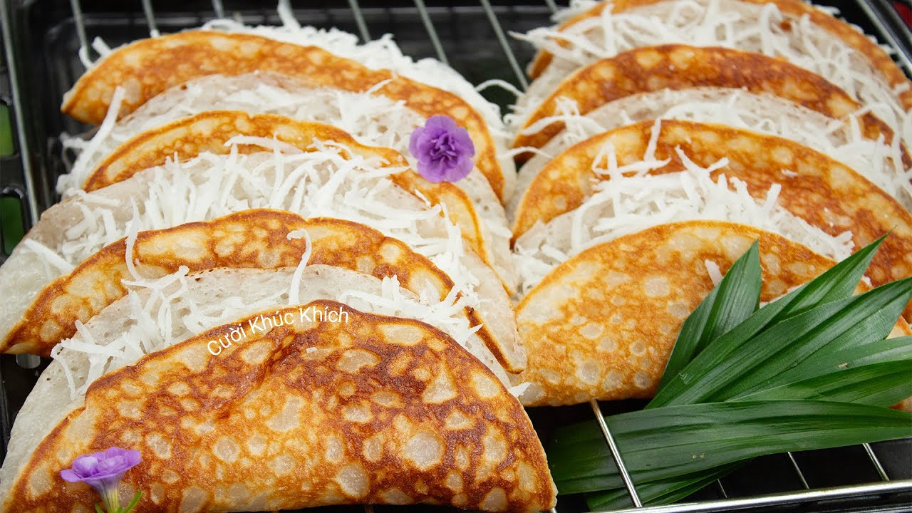 CÁCH LÀM BÁNH BÒ DỪA NƯỚNG CHẢO THEO CÔNG THỨC TỰ PHA BỘT - CKK