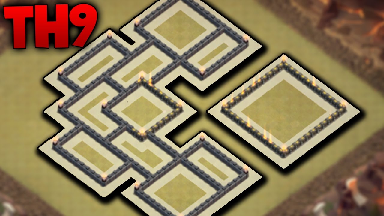 Aldea GUERRA ANTI 3 ESTRELLAS | Ayuntamiento 9 | TH9 | Diseño de Aldeas | 2017 | byGenesys
