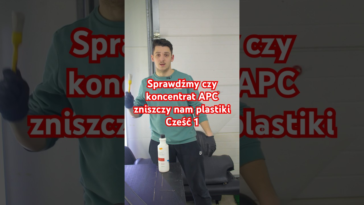 Sprawdźmy czy koncentrat APC zniszczy nam plastiki?! Oglądaj do końca 👌🏻 #detailing  #apc