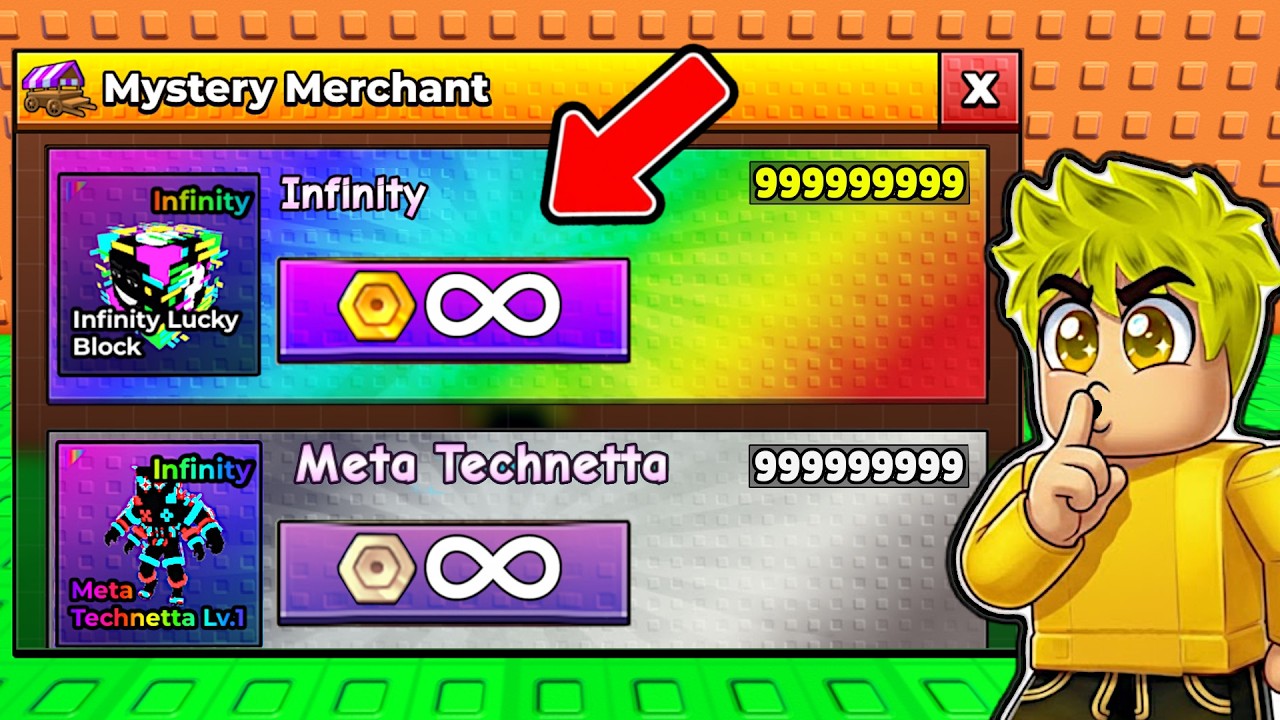 PEGUEI VÁRIAS INFINITY LUCKY BLOCKS PARA ENCHER UMA BASE NO FUJA DO TSUNAMI PARA BRAINROTS