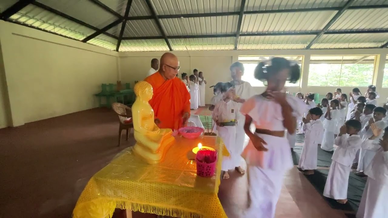 ශ්‍රි සුමන දහම් පාසලේ උදැසන ආගමික වතාවත්