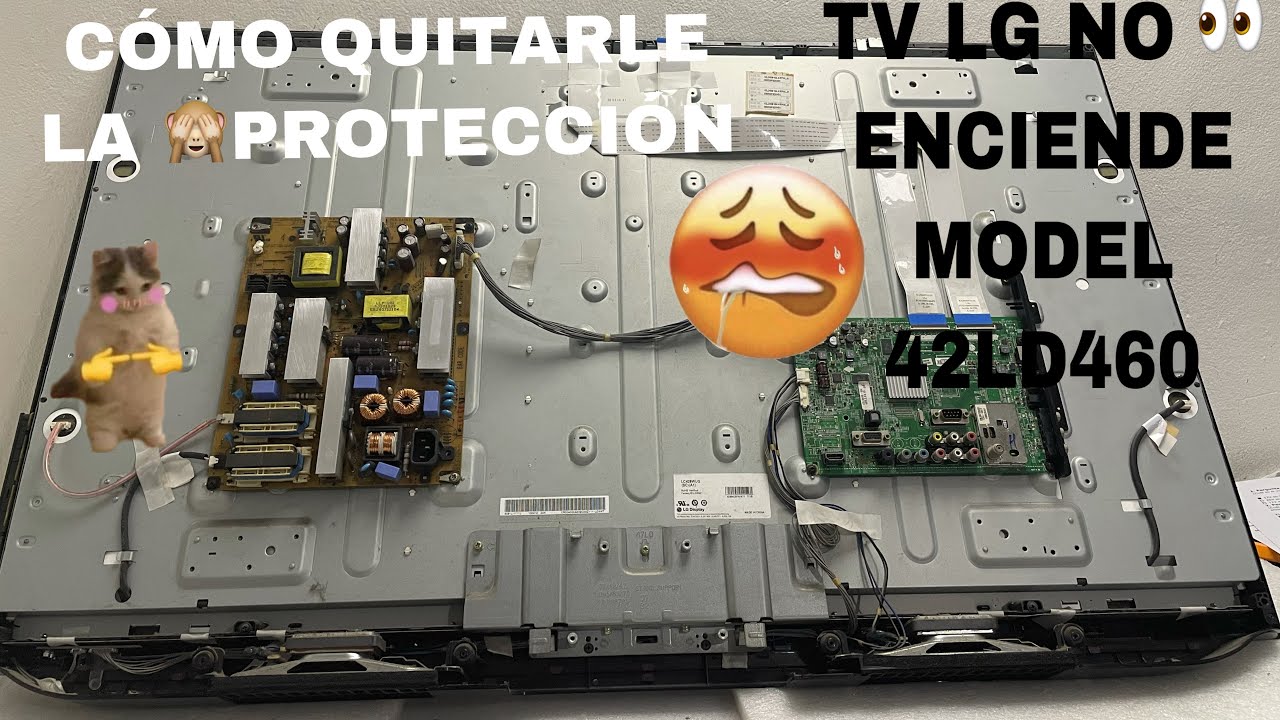 CÓMO QUITARLE LA PROTECCIÓN EN TV LG NO ENCIENDE MODEL.42LD460 DIAGNÓSTICO MUY EFECTIVO
