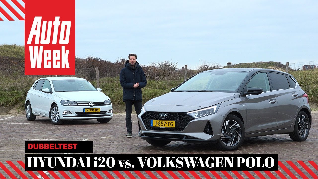 Hyundai i20 vs. Volkswagen Polo - AutoWeek Dubbeltest - English subtitles