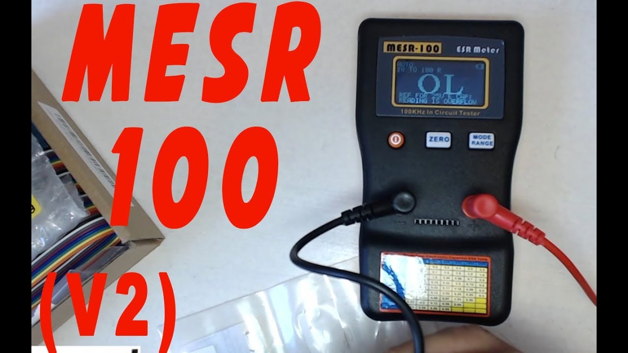 ⭐️ MESR 100 (V2) capacitor tester in circuit - without desoldering caps ⭐️