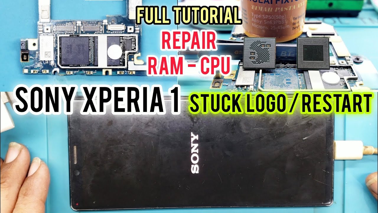 SONY XPERIA 1 STUCK LOGO/RESTART/MATOT ‼ REPAIR CPU FULL TUTORIAL SAMPAI DONE ✅