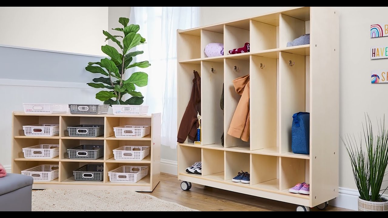 Environments&reg; Mobile 5-Section Locker - Assembled