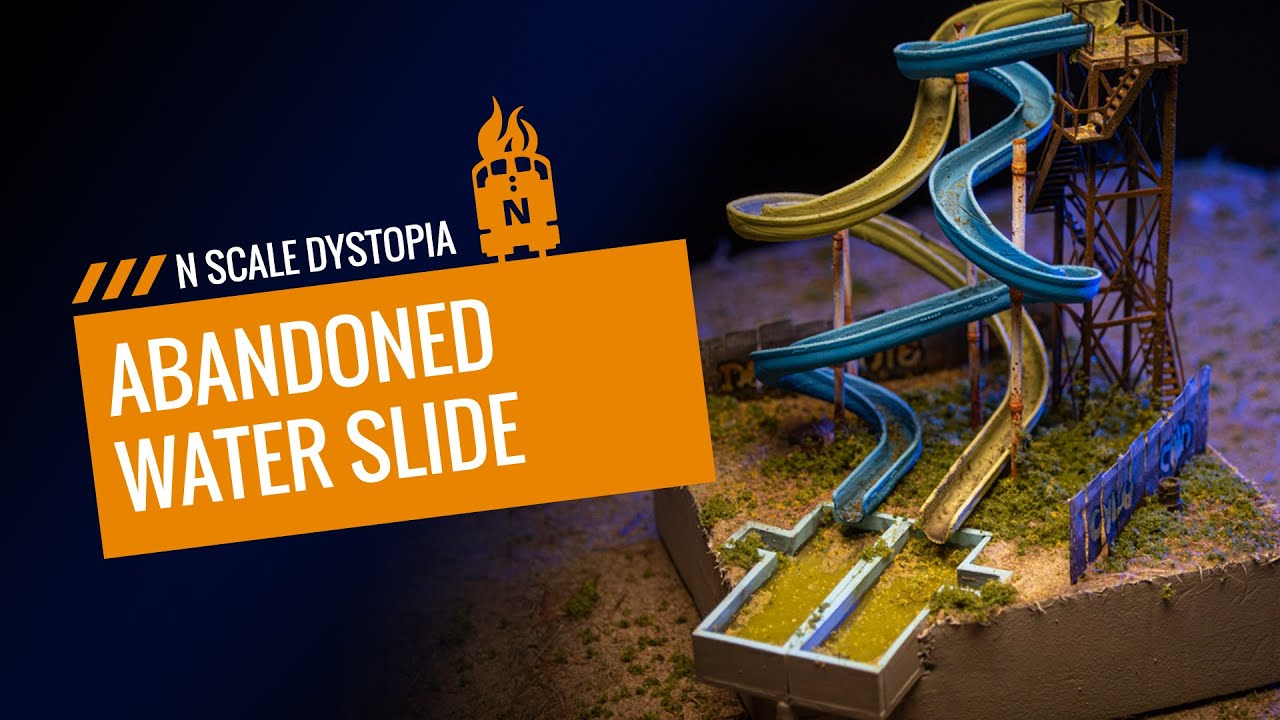 Building an N Scale Abandoned Water Slide [Diorama]