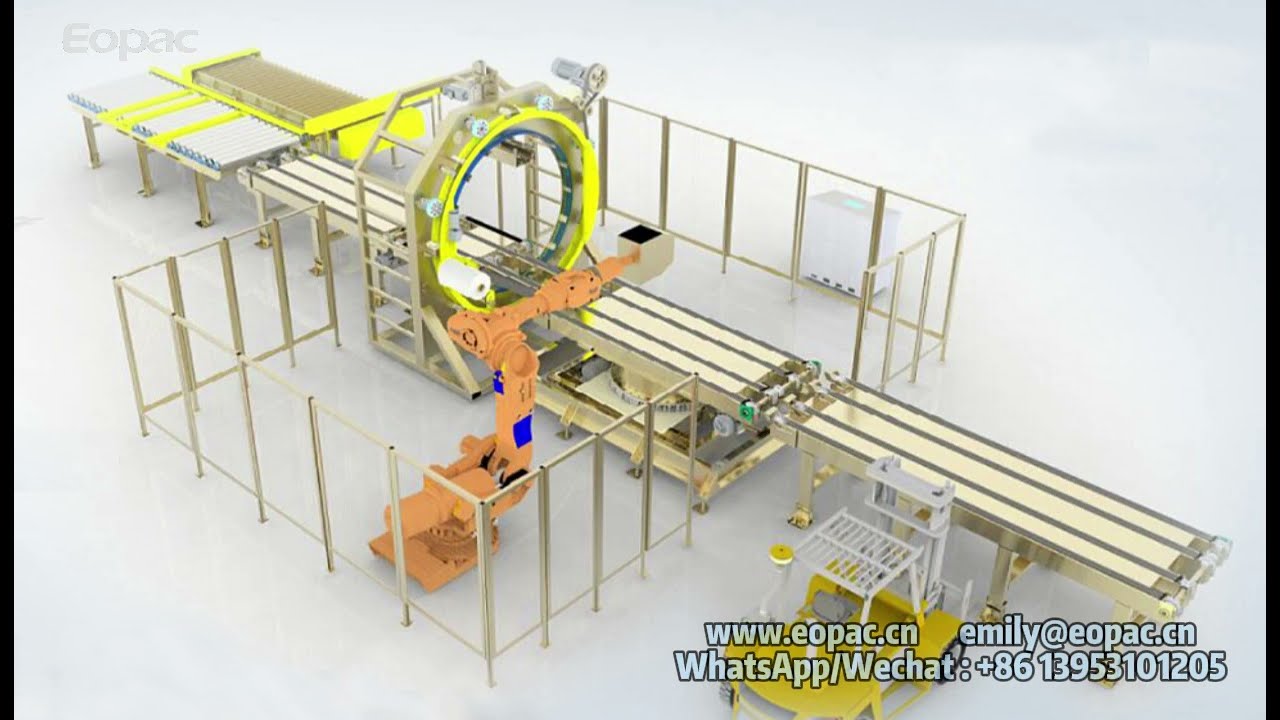 Boards packing line