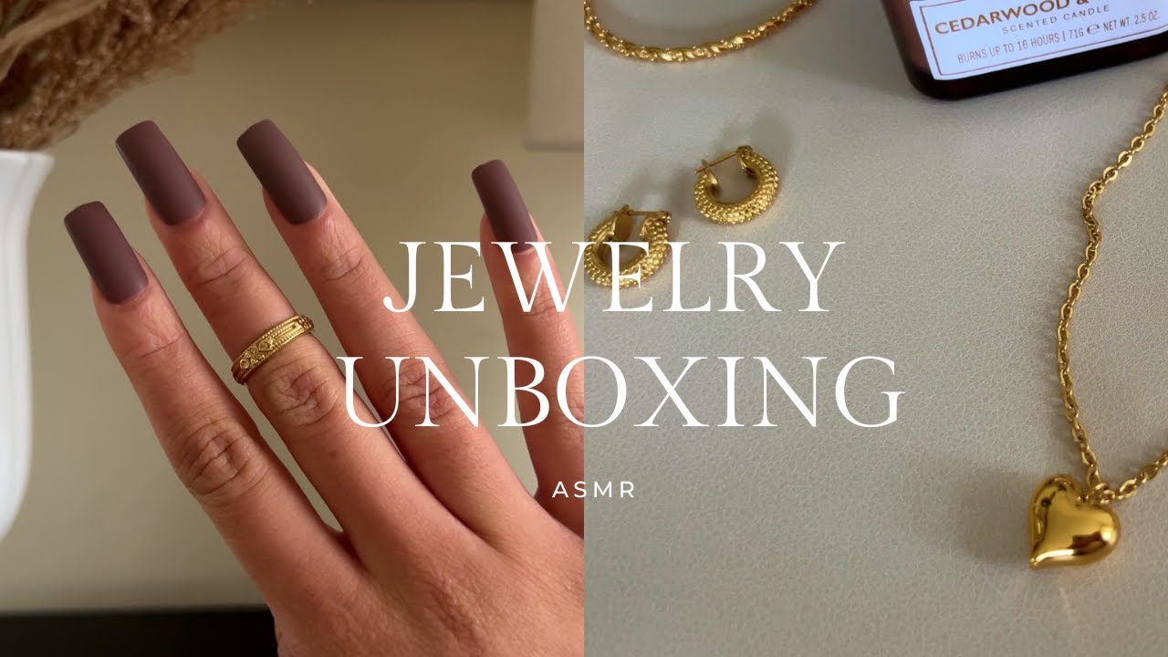 ASMR Cozy Jewellery Unboxing | Hey Harper 🤍 Relaxing Whispers and Sounds