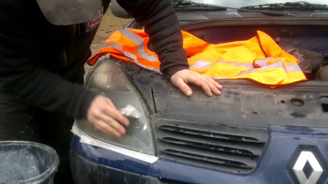 Полировка пластиковых Фар своими руками