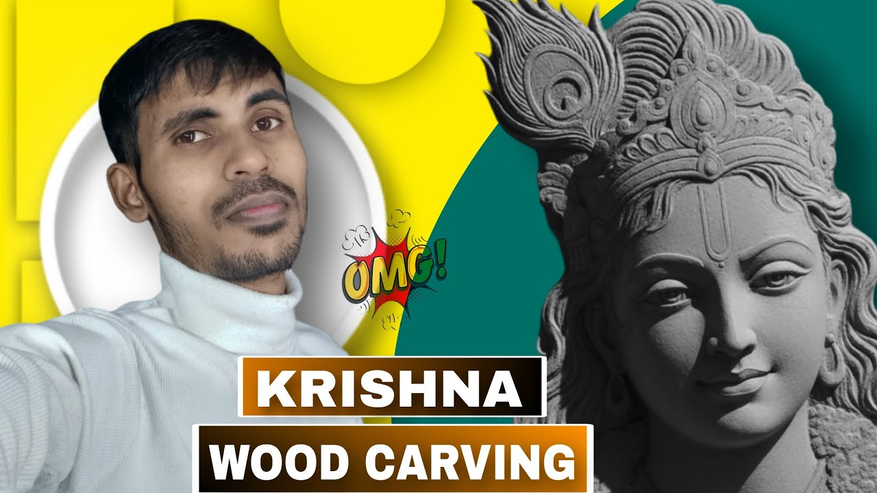 Krishna Wood Carving 😍 | Hand Made Wooden Krishna Sculpture | SDAR ART.. Part-1
