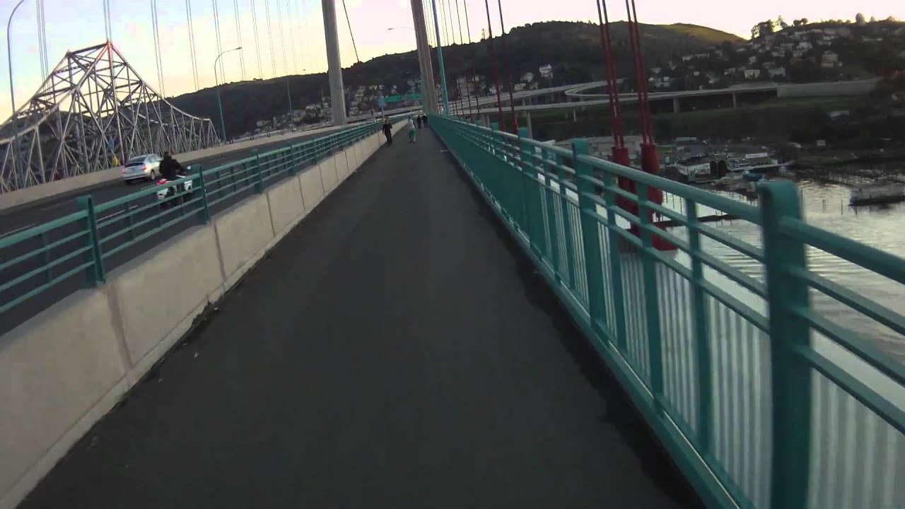 Carquinez Bridge Crockett to Vallejo California Bike Path ContourHD 1080p HD