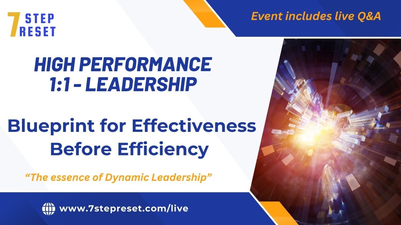 1:1 Leadership Development  -  High Performance Onboarding Part 2