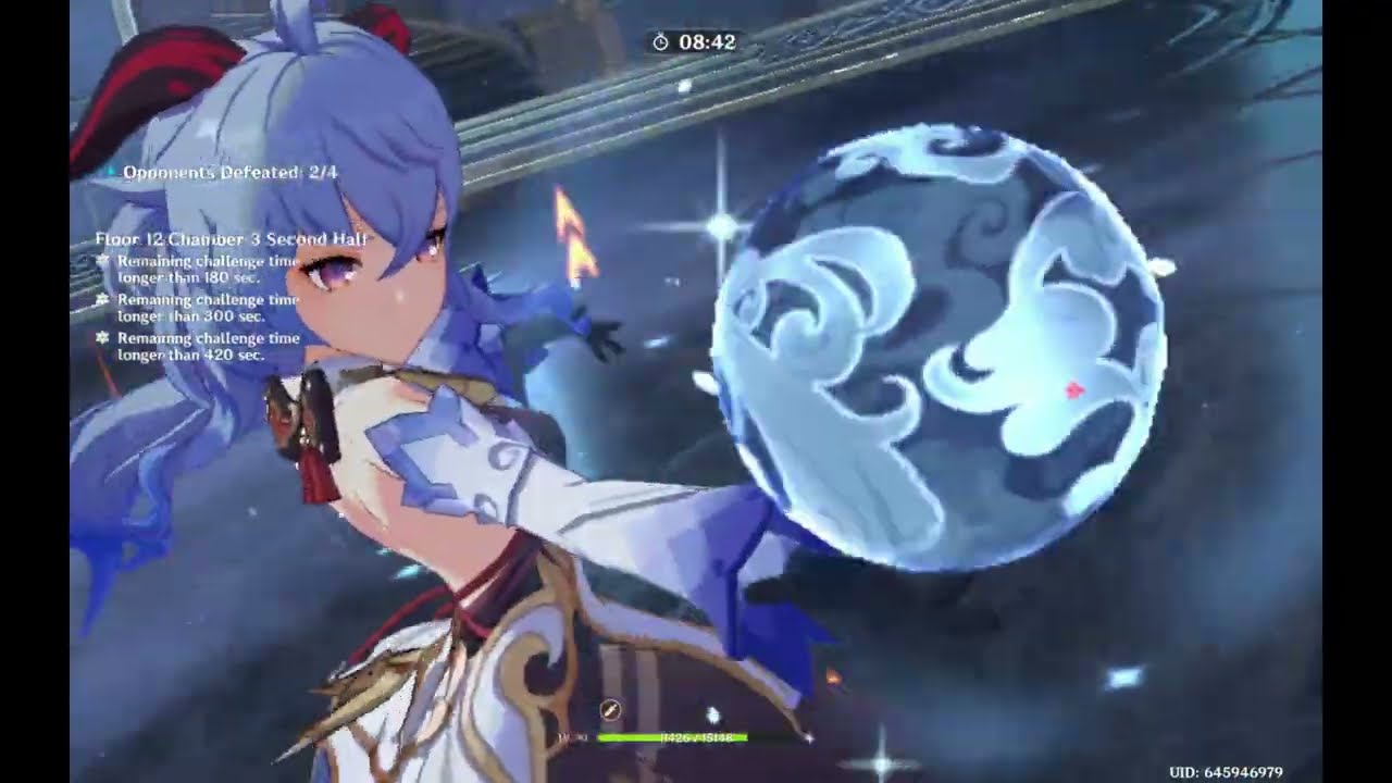 [5.5 Abyss] FINAL Ganyu Speedrun! Bottom-Half Continuous 137s! BREAK LIMITS!