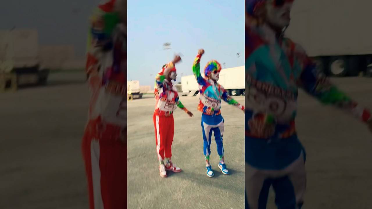 Fresh The Clown and Fresh Bones feeling the vibe. #freshtheclowns #freshtheclownsss #dance