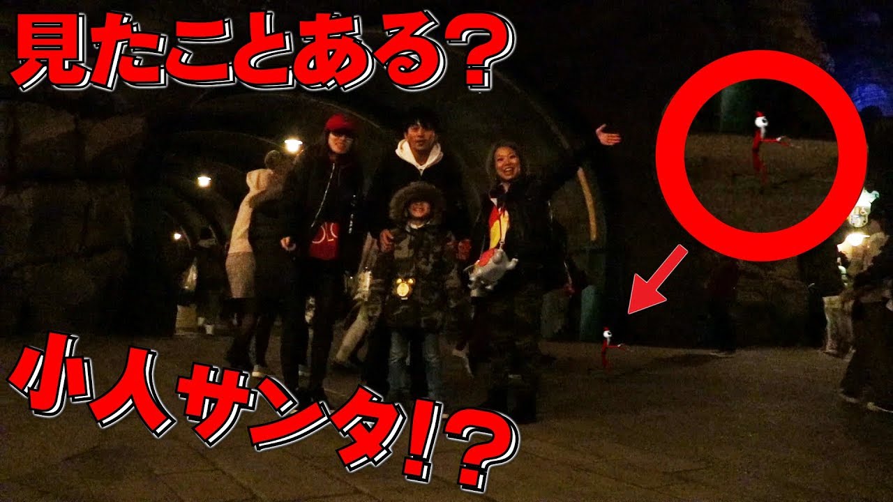 閲覧注意！サンタさんの小人？都市伝説 クリスマス ディズニーで映っちゃった怪奇現象 世にも奇妙な恐怖映像！UMA 怖い話