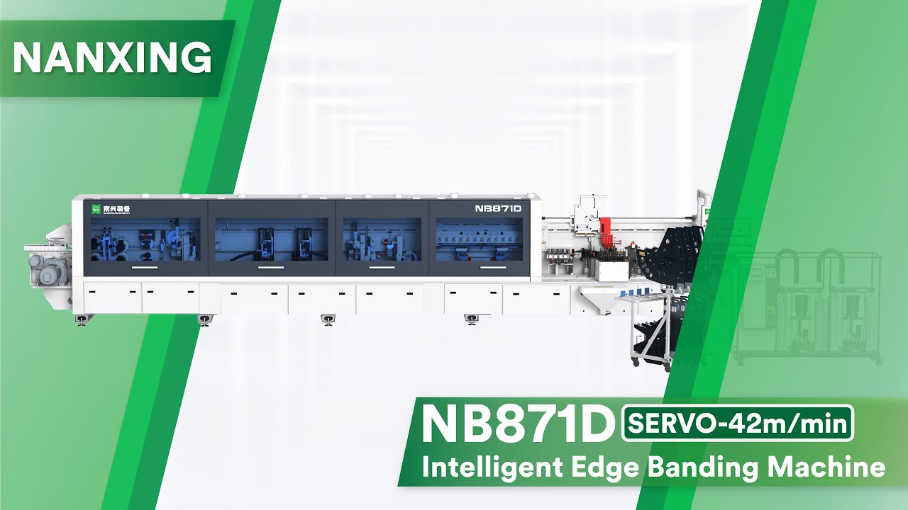 42m/min! Nanxing NB871D intelligent edge banding machine with servo control