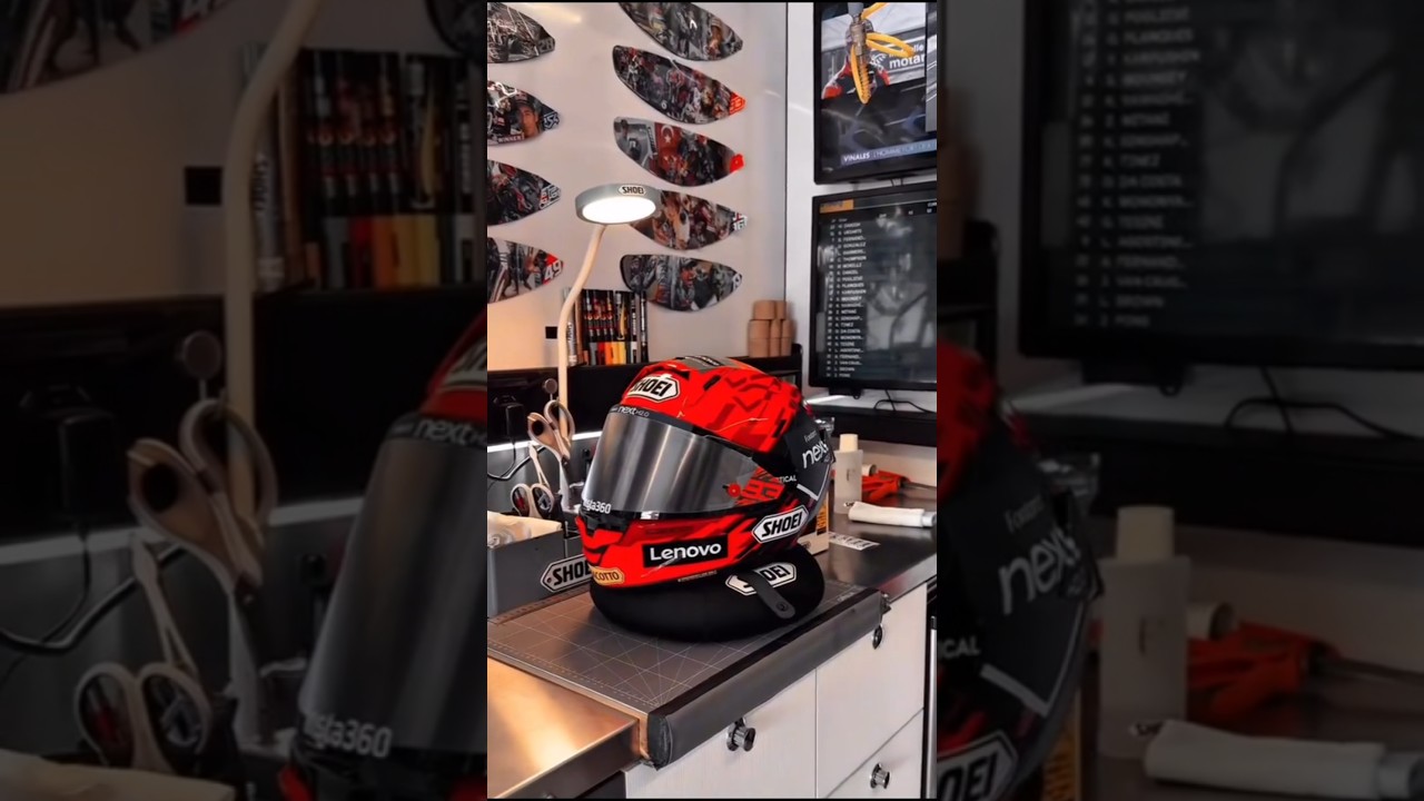 NANGIS‼️ HELM MARC MARQUEZ KEREN BGT ❤️&zwj;🔥 #marcmarquez #motogp
