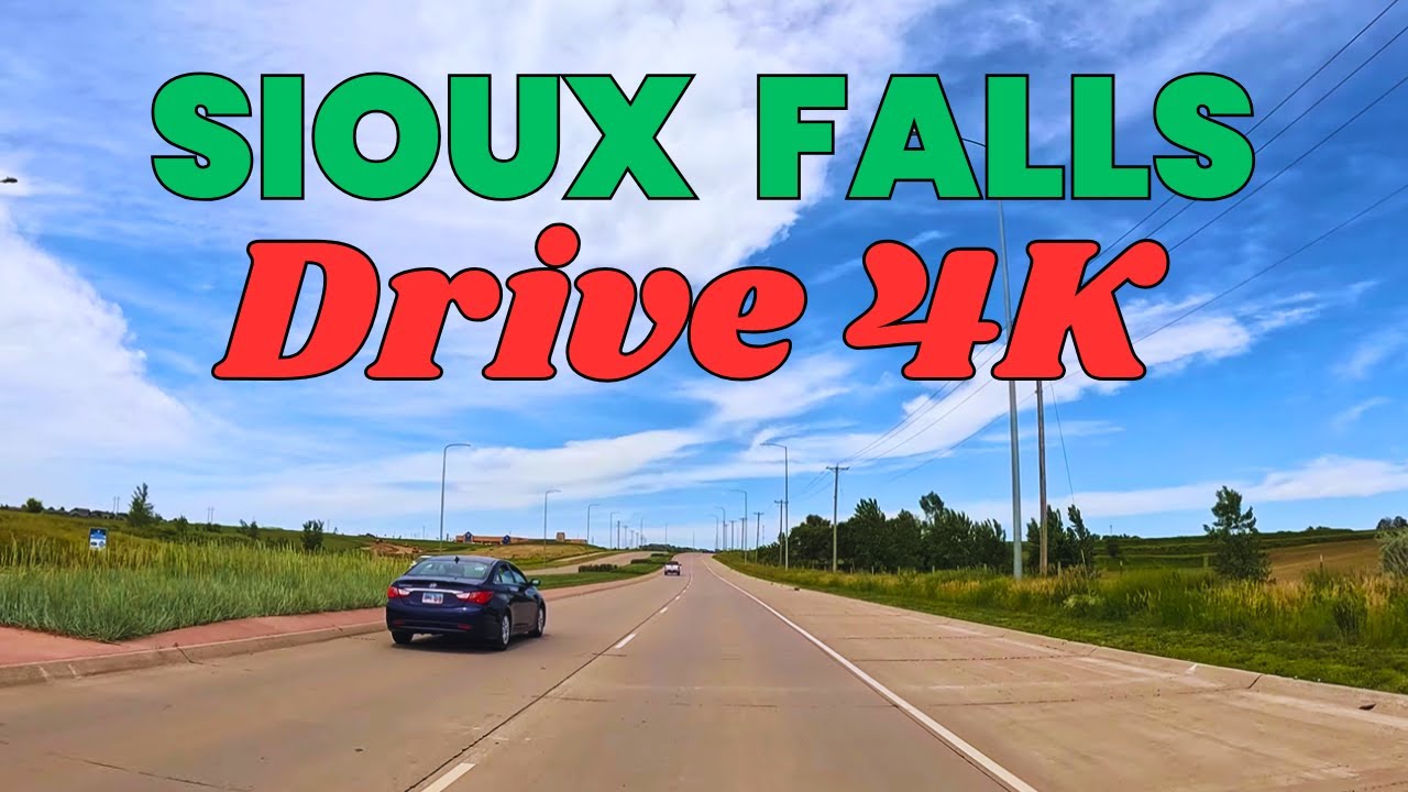 Veteran Parkway Drive Tour 4K | Road Trip in Sioux Falls | South Dakota | USA Travel 2024