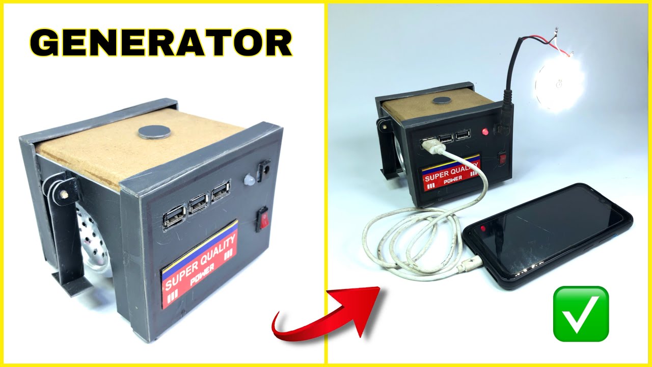 How To Make Electric Generator Model | Electric Generator Science Project @Cardboardcommando-243K