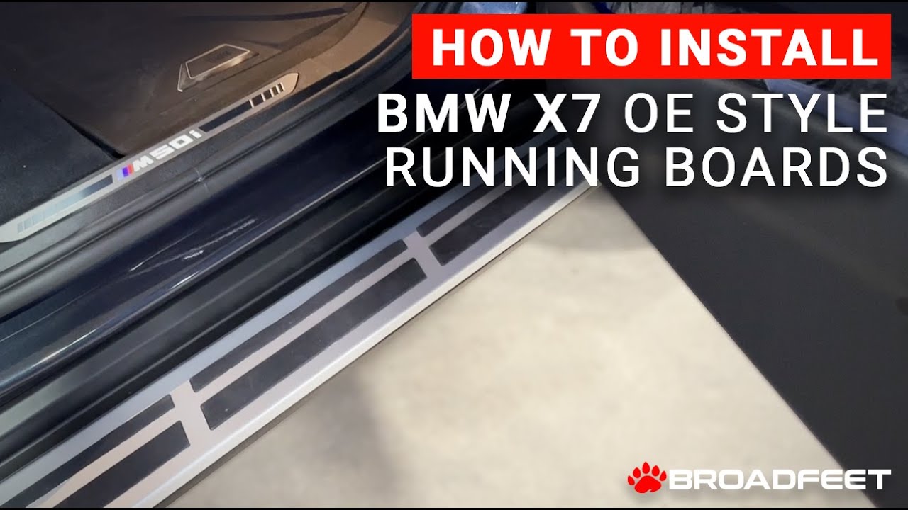 BMW X7 OE Style Running Board Side Steps - Installation Video Reference #bmwx7 #bmw