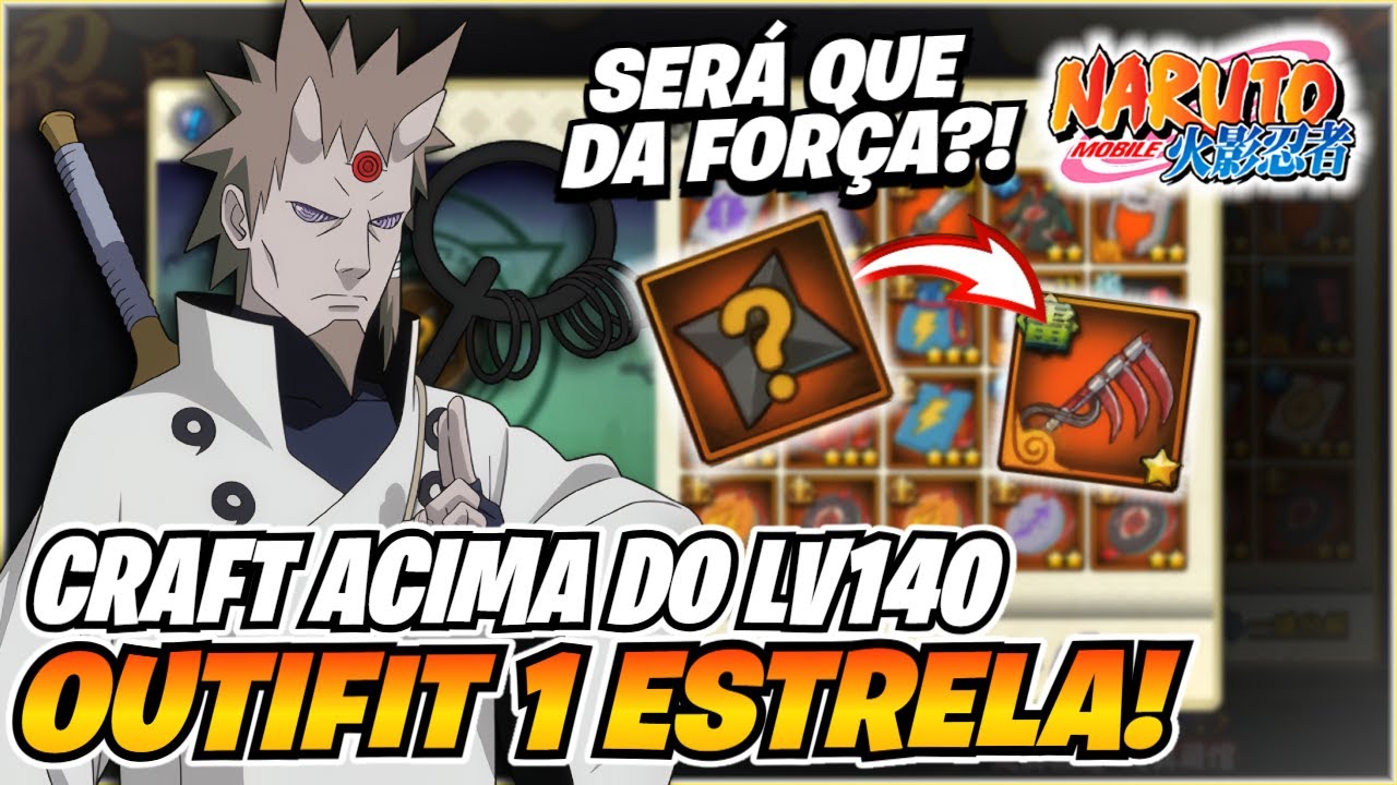 ⚒️💎 GUIA COMPLETO: COMO CRIAR OUTFITS 1 ESTRELA COM PONTOS DE BOSS ACIMA DO LV140 - NARUTO MOBILE